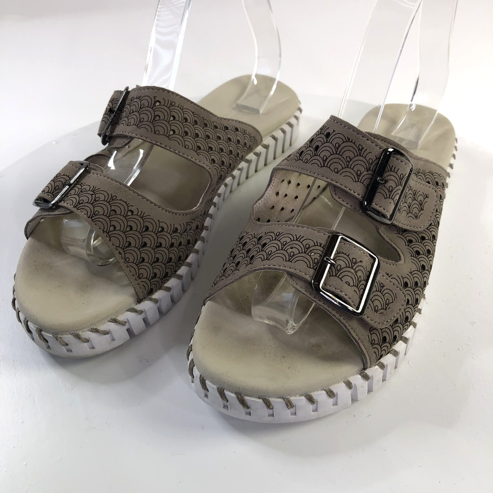 Ilse Jacobsen Tulip Women's 2 Buckle Comfort Sandals Falcon Brown Leather 41/9.5